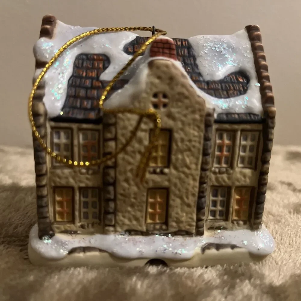 Hummel Bavarian Village 3 Ornaments / Light Covers Goebel 2000 Never Used Mint